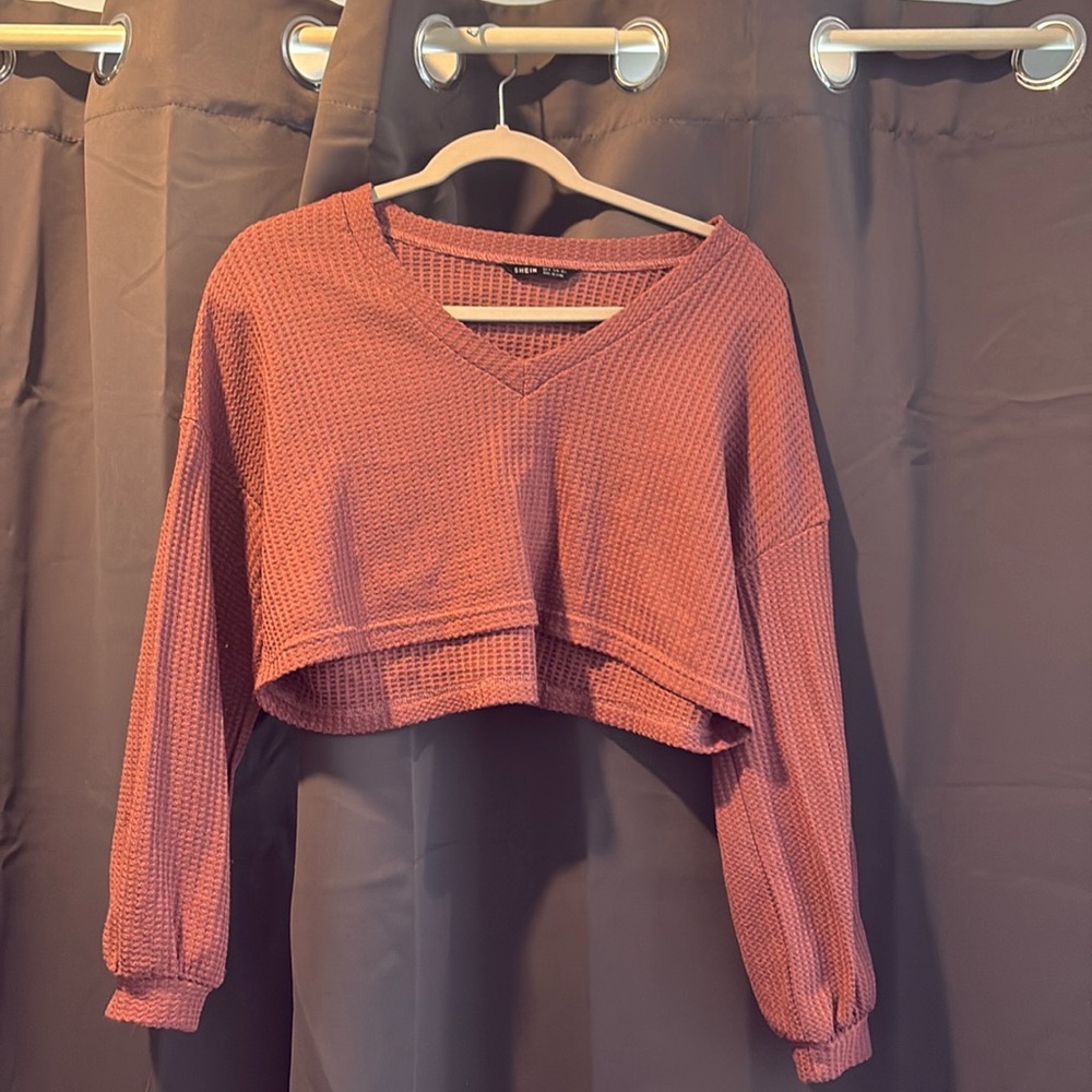 Women’s Cropped V-Neck Sweater